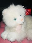 Vintage Russ Berrie Nikki White Persian Kitty Cat Plush Stuffed Blue Eyes Nwt