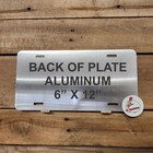 120 Pieces Aluminum License Plate Sublimation Blanks 6 x12     Dye Sub  