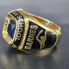 High School Class Of 1988 Vintage 925 Silver With Blue Gemstone Class Gift Ring