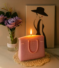 Handbag Silicone Candle Mould Croc Texture Bag Shape Wax Craft Diy Mold
