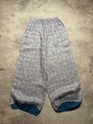 Giorgio Armani Women s Blue Solid Wide-leg Pull-on Pants Elastic Waist Pockets