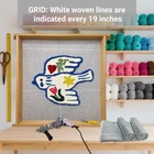 85  X 85  Large Primary Tufting Cloth With White Grid For Tufting Gun  Gray P   