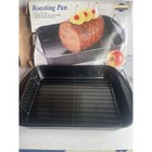 Kitchen Collection Nonstick Roasting Pan Black New Open Box 17 5 x11 75 
