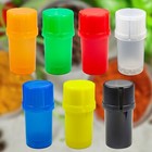 Set 2pcs  Orange Tobacco Herb Smell Proof Stash Jar That Doubles As A Grinder