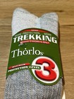 Thorlos Men Women L Crew Wool Trekker Hiking Socks 1 Pair Max Protection New
