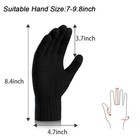 Winter Knit Gloves Touchscreen Full Finger Warm Thermal Windproof Mittens Unisex