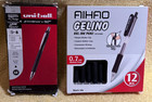 Large Lot Of 28 Gel Pens - G2 Pilot  Uni-ball  Blank Ino - New In Package