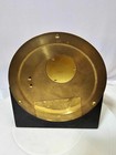 Chelsea Boston 8-day Shipstrike Brass Ship Clock In Black Stand- Working