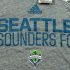 Adidas Seattle Sounders Fc Mls Men s Shirt  Fc Official Licensed Grey Size Large