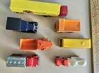 Free Ship  Lot Of 6 Vintage Diecast Trucks    1 Bus  Hot Wheels  Matchbox  Zee 