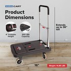 Magna Cart Ff 4 Wheel Folding Transport Cart With 300lb Capacity  open Box 