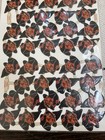 Victorian German Halloween Witch Heads Diecut Scrap Antique vintage
