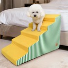 3 4 5 Steps Curved Dog Ramp Anti-slip Cat Pet Stairs Durable High Density Foam
