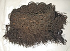 Antique Victorian Black Silk Looped Soutache Dress Trim fringe 3 Yards salvage