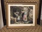 Antique French Lithographs  18-19 Century  Set Of Four