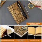 3d Embossed Notebook Leather Journal Vintage A5 Travel Journalwith Ballpoint 
