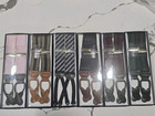 Brooks Brothers Suspenders Navy Pink Adjustable Y Back Leather 6 Variety Bundle