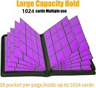 1000  Pockets Trading Card Binder  16 Pocket Ringless Side Loading Card Holder A