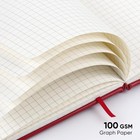 Graph Notebook  Paper Leather Journal Notebook With A5 Graph  Purple 