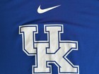 Kentucky Wildcats Shirt Mens Large Blue Nike Pro Dri Fit Performance Ncaa Uk