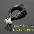 50pcs Clear 3mm Mini Bulbs 1 5v 100ma Pre-wired Grain Of Wheat Bulbs Warm White