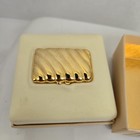 Vintage Estee Lauder Golden Ribbon Compact Private Collection Solid Perfume  Mib