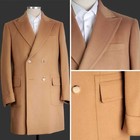 Winter Men s Woolen Warm Mid-length Coat Peak Lapel Trench Coat For Business