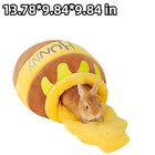 Rabbit Honeypot Bed Warm Fleece Hideout Removable Cushion Guinea Pig Ferret