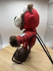 Kong Wild Knots Plush Dog Toy  Squeaky Plush Bear In Red Hoodie New