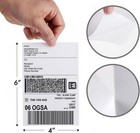 Perforated 500 stack Commercial 4  X 6  Fanfold Direct Thermal Shipping Labels