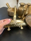 Vintage Solid Brass Unique Collection Lot Vase Cup Dish Pot Hammered Bowl Cuff