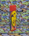 Pez Regular Collectible Custom Psychedelic Stem Print- Red