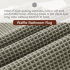 Dwcn Olive Green Waffle Bathroom Mat Set 24 X 16 Inch 2 Pcs Non Slip