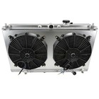 Aluminum Radiator fan Shroud For Honda Accord acura Cl 1994-2001 2row At