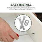 Rivers Edge Products 2-pack Cabinet Knobs  Poly Resin Drawer Pulls With Screws 