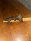 Vintage Cast Iron Fleur De Lis Finial Fence Post Topper 6 5    Tall