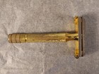 Vintage Gillette Milord Gold Tone Plated Safety Razor
