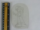 Vintage Acetate Stencil  peace   Tattoo Stencil 