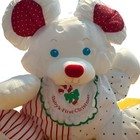 Fisher Price Puffalump Nylon Mouse Baby s First Christmas Rattle Vintage 1990s 