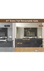 Btxon Retractable Baby Gate 120 Inch - 41  Extra Tall Retractable Dog Gate Black