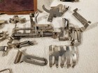 1889 Patent Antique Singer Sewing Machine Folding Wood Puzzle Box W  Attachments