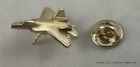 Vintage F-22 Raptor Stealth Usaf Aircraft Gold Tone Metal Pin Hat Tie Lapel