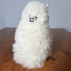 Real Alpaca Fur Stuffed Plush Llama Alpaca Toy Animal Figure 8   Made In Alaska