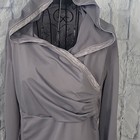     Lululemon Cross Train Gray Running Pullover Hoodie Jacket Chest 38  Lg  25  