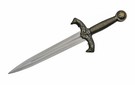 15 75  King Arthur Dagger Knife With Scabbard Brass Handle