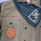 Vtg 50s-60s Boy Scouts Of America Shirt Sanforized 13 Reg Lot 647   Scarf
