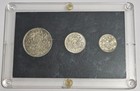 1924-1931 - Silver Coinage Of Latvia - 3 Coin Set -  835 Silver - 1 07oz Asw