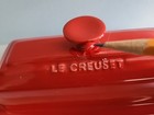 Le Creuset Red Covered Butter Dish Stoneware 2 Piece Set    read 