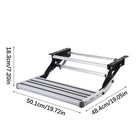 Rv Steps 2-step Manual Retractable Rv Stairs For Motorhome Campers Trailer Us