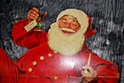 Rare 4ft 1965 Norman Rockwell Pepsi Santa Floor Standee - Large Vintage Ad